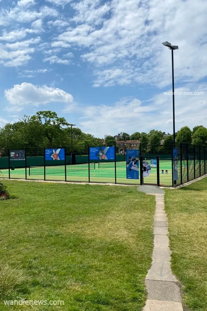 Tennis courts in King George's Park Wandsworth