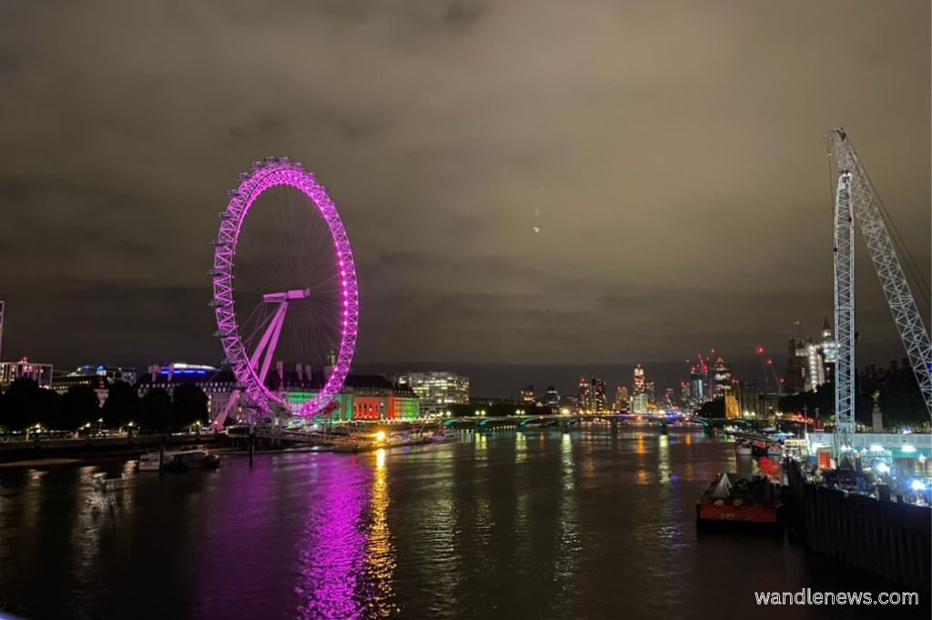 River Thames at night