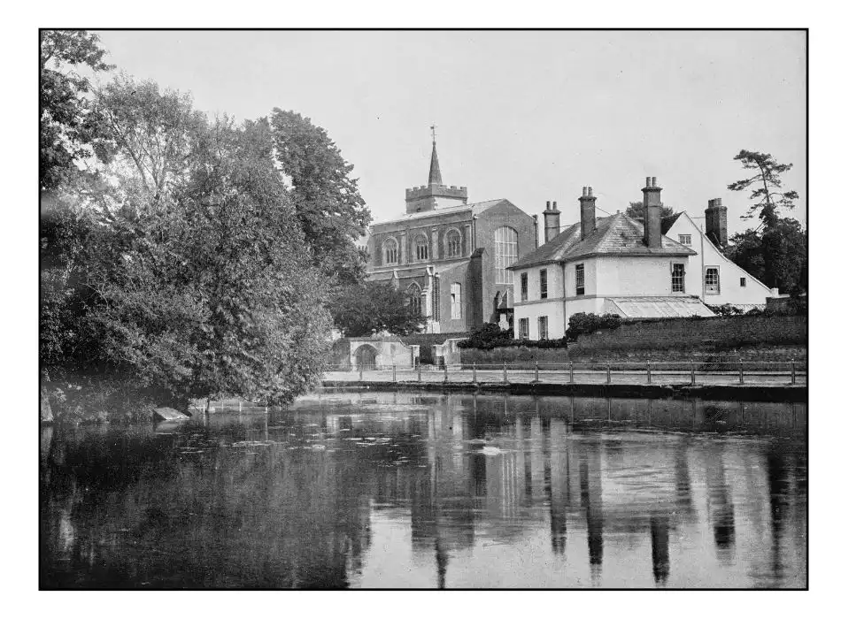 Carshalton ponds historic photograph