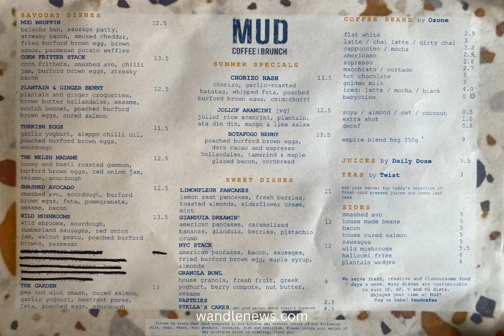 Mud Menu