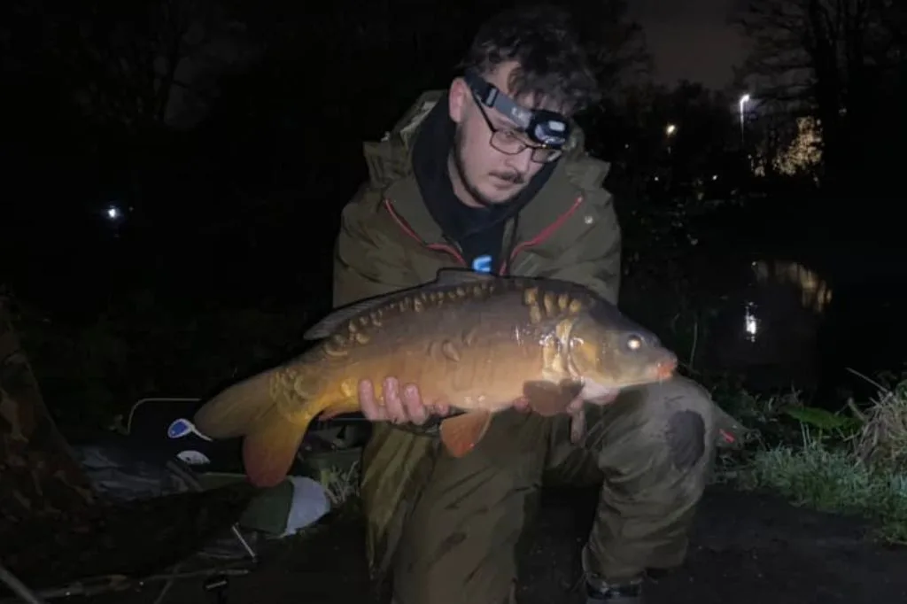 Mirror Carp caught by Jonathan Milton on the river Wandle