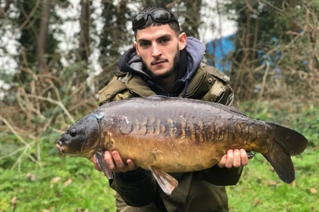 Mirror Carp caught by Luke Stoneman on the River Wandle