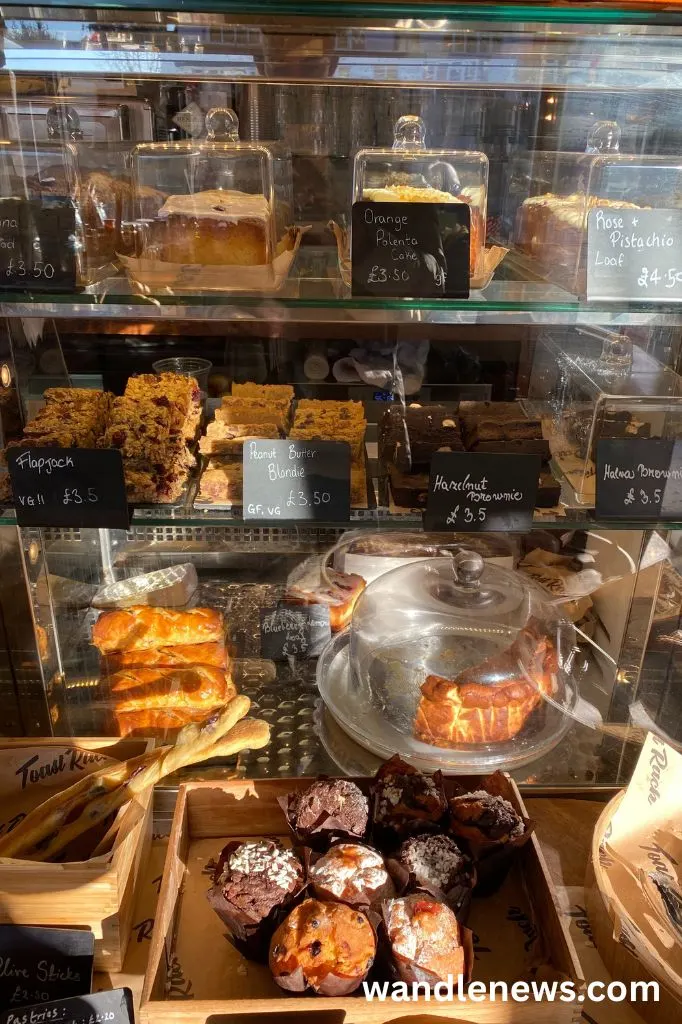 Cakes at the The Toast Rack Bake House in Wandsworth Common