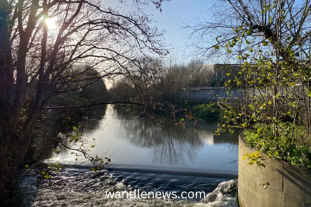 The river Wandle near Trewint Street in Earlsfield