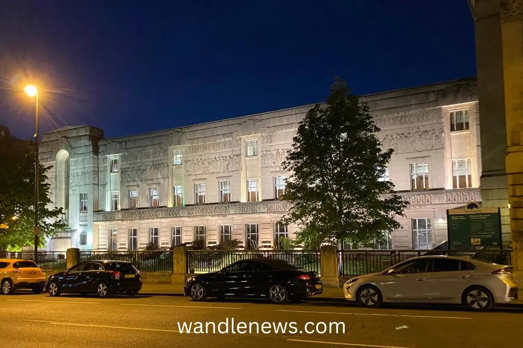 Wandsworth Council at night