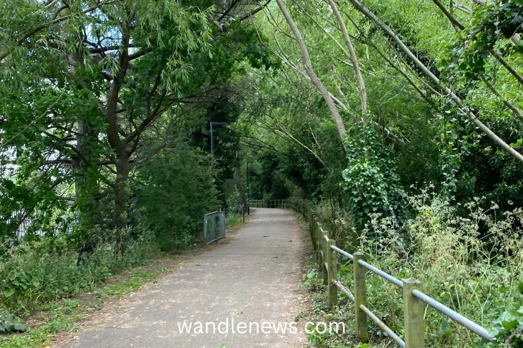 The Wandle Trail near Plough Lane