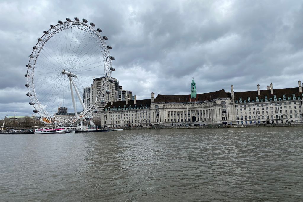 County Hall next to the London Eye