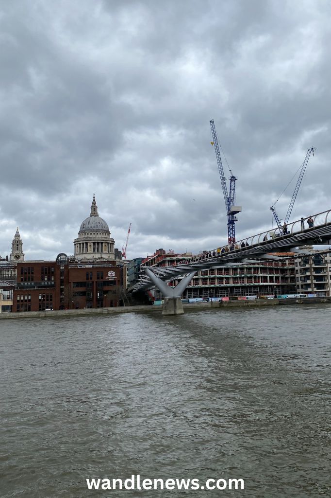 Millennium Bridge leading to St Pauls Cathedral