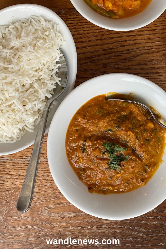 Chicken Calicut and Plain Rice