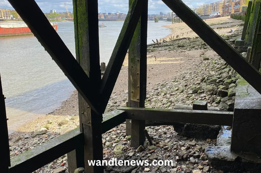 Thames foreshore in Rotherhithe