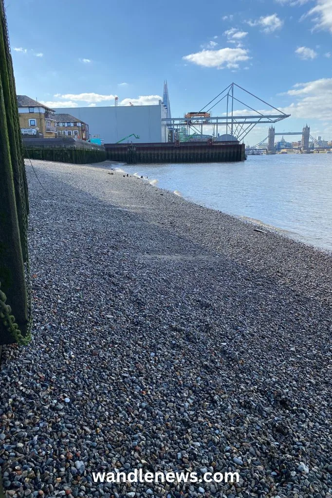 bermondsey beach on the thames