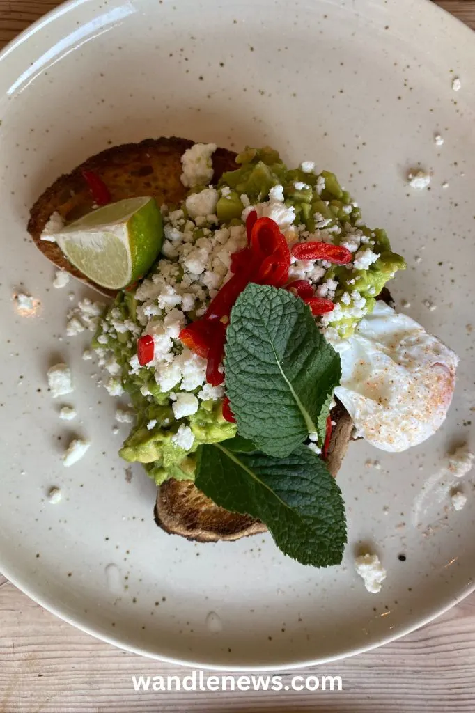 Smashed avocado & feta at Flotsam & Jetsam