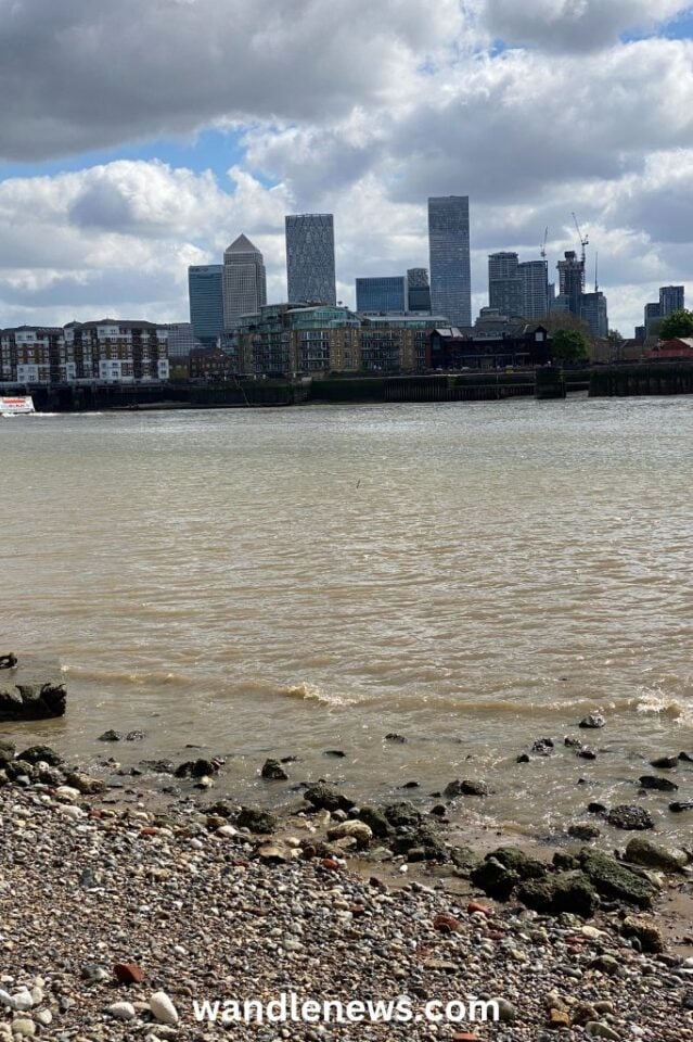 Wapping Port Wapping Beach on the River Thames in London