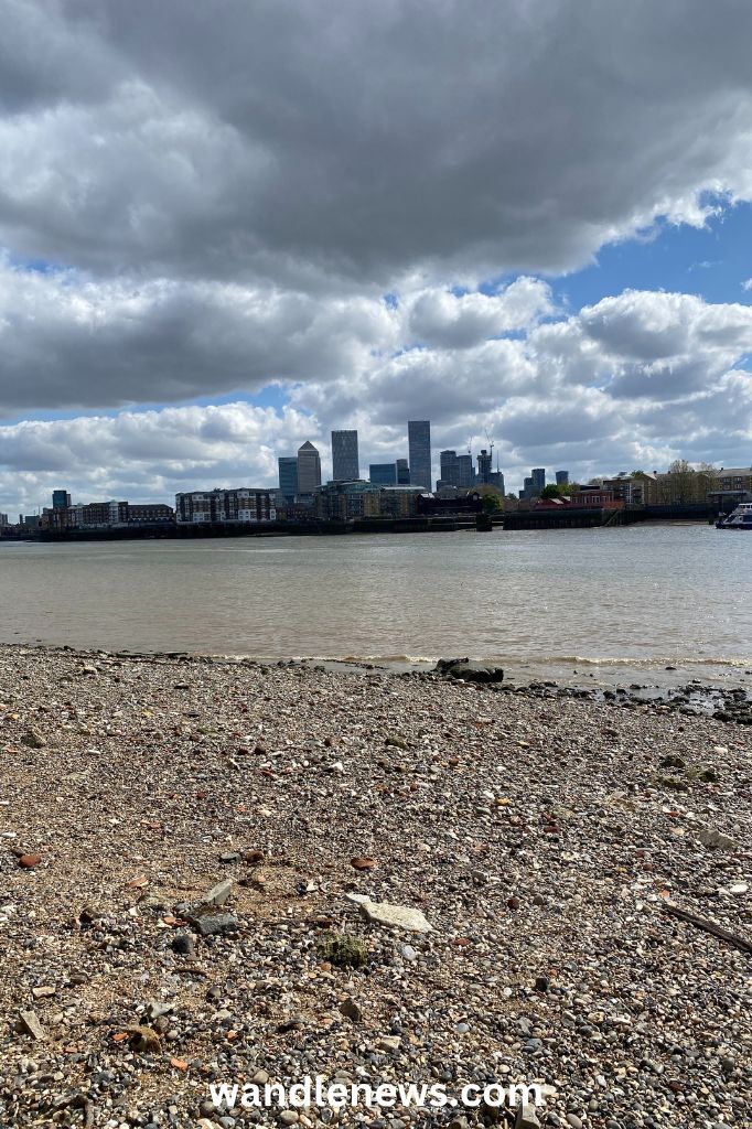 View of Canary Wharf from Wapping