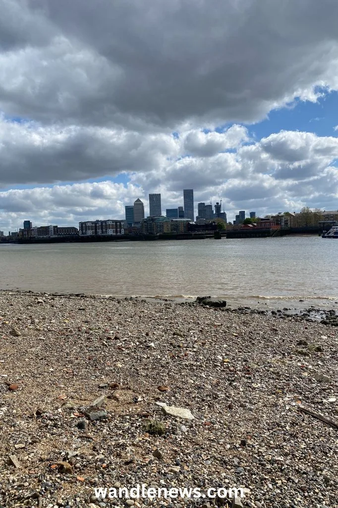 View of Canary Wharf from Wapping