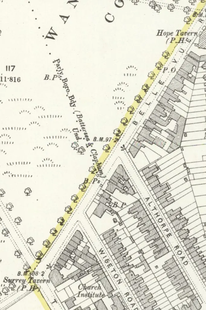 Map of Wandsworth Published in 1897