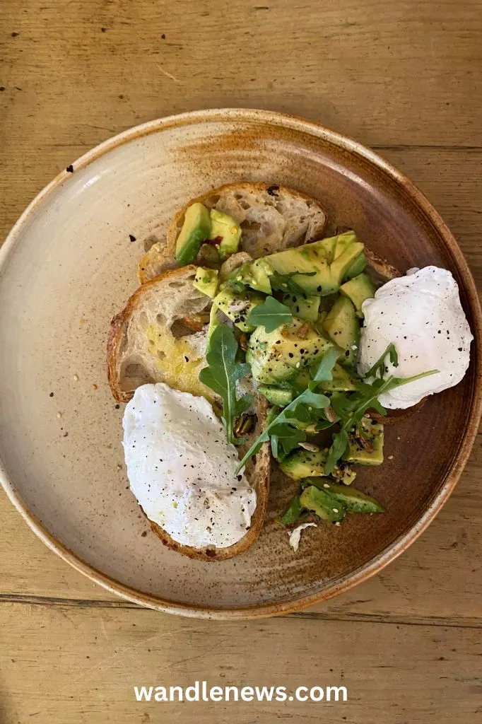 Smashed avo with chilli and lime at Belle Amie