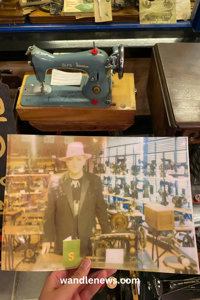 The sewing machine that Boy George's mother owned