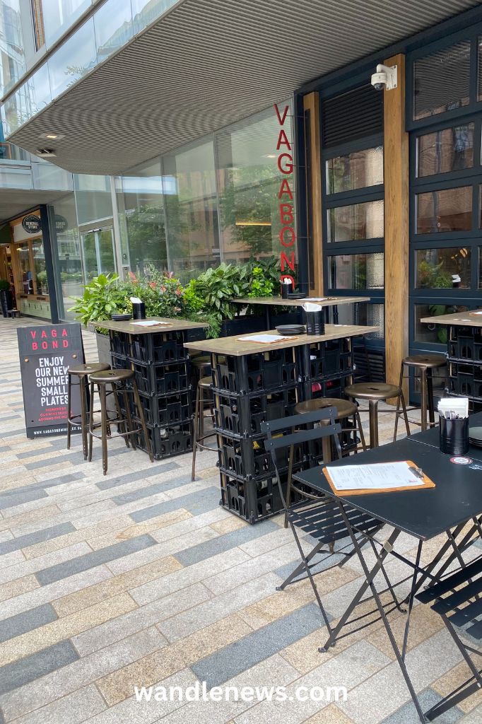 Vagabond wine bar at Battersea Power Station