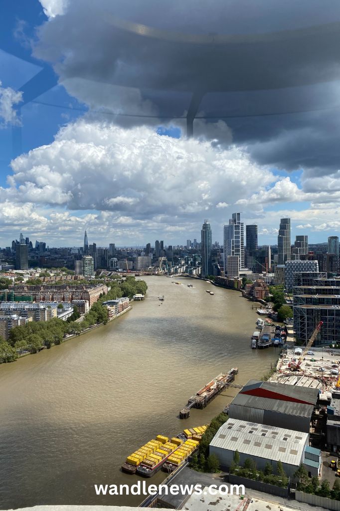 View from Battersea Power Station Lift 109