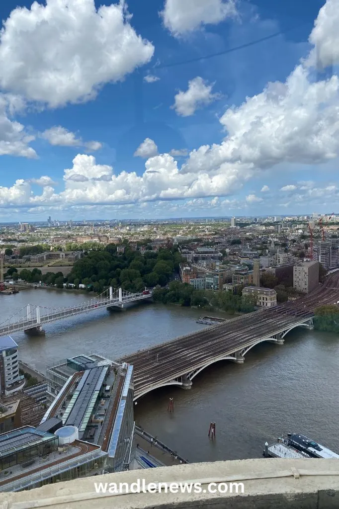 View from Battersea Power Station Lift 109