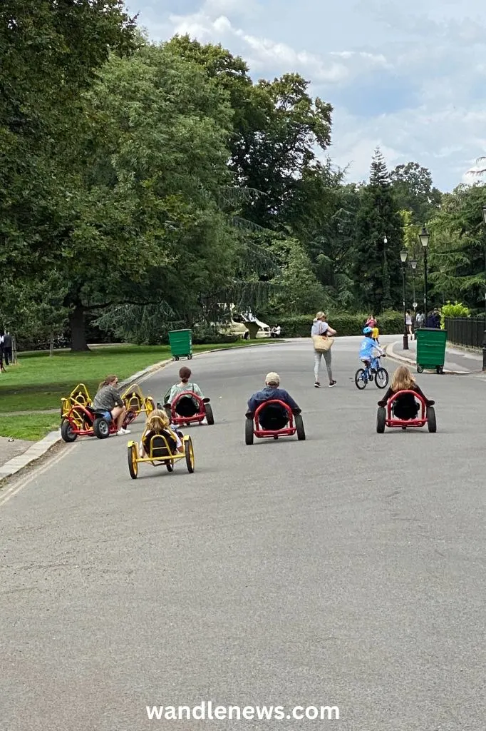 Banana bikes in Battersea Park