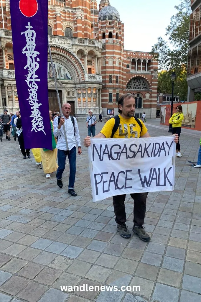 The Peace Walk starting at Westminster Cathedral