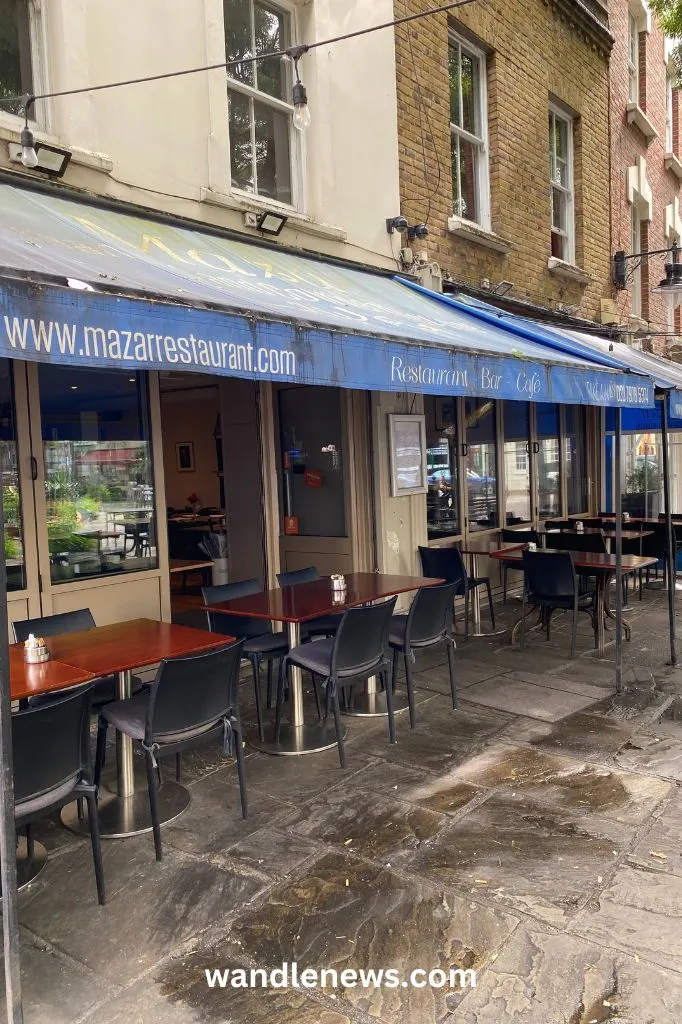 Mazar Restaurant in Battersea Square