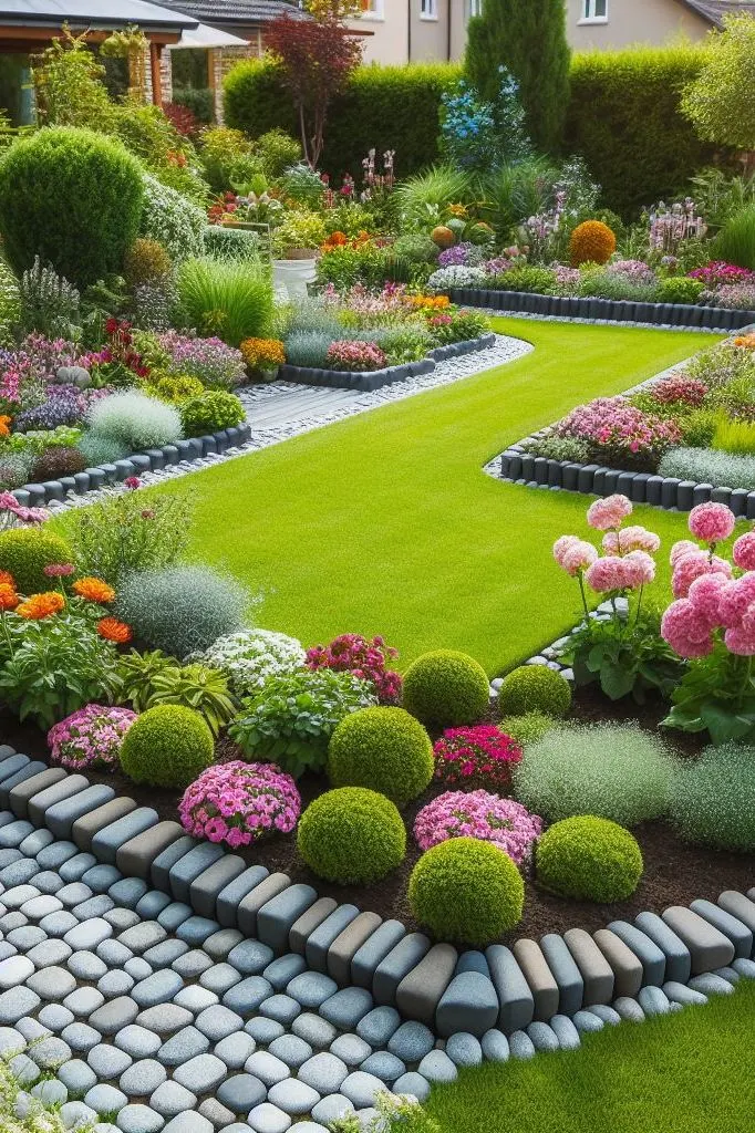 Paying attention to garden edging can truly transform the overall look and feel of your outdoor space. These ideas provide both functionality and aesthetic appeal, ensuring your garden stands out.  Cheap garden border ideas, plants, UK, landscape edging, wood, low maintenance, brick, stone, cheap wood.