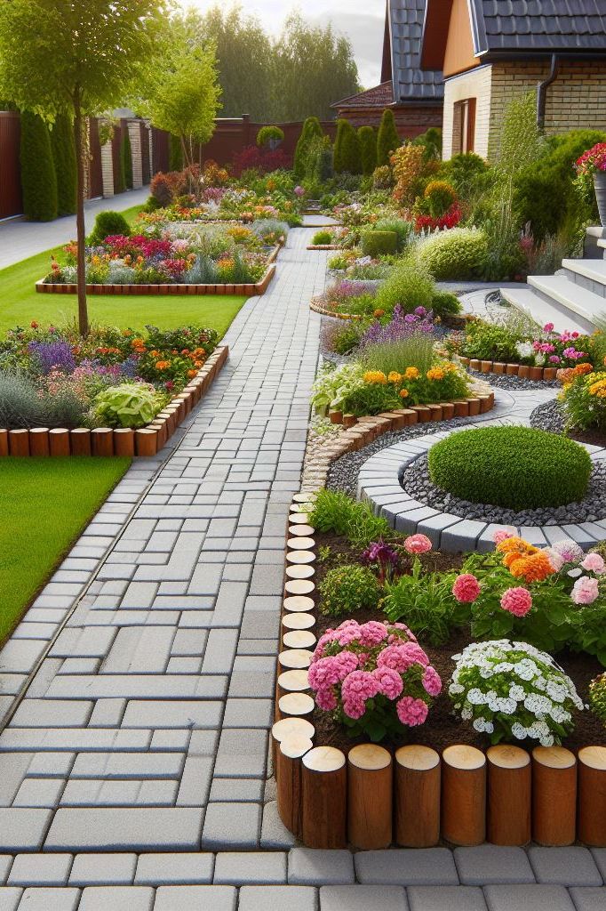 Paying attention to garden edging can truly transform the overall look and feel of your outdoor space. These ideas provide both functionality and aesthetic appeal, ensuring your garden stands out.  Cheap garden border ideas, plants, UK, landscape edging, wood, low maintenance, brick, stone, cheap wood.