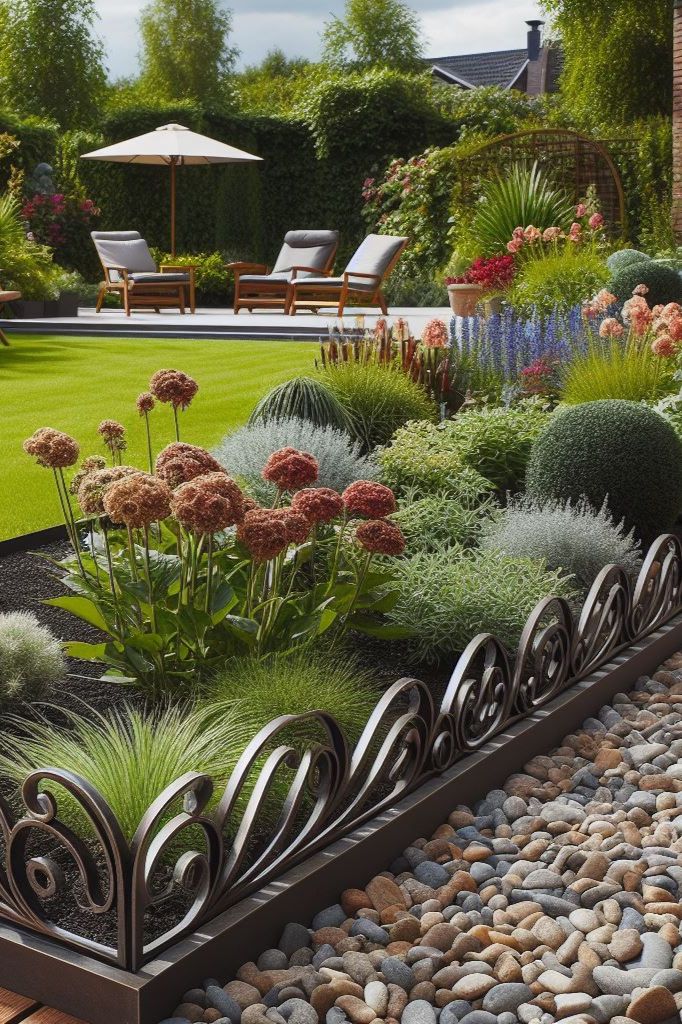 Paying attention to garden edging can truly transform the overall look and feel of your outdoor space. These ideas provide both functionality and aesthetic appeal, ensuring your garden stands out.  Cheap garden border ideas, plants, UK, landscape edging, wood, low maintenance, brick, stone, cheap wood.