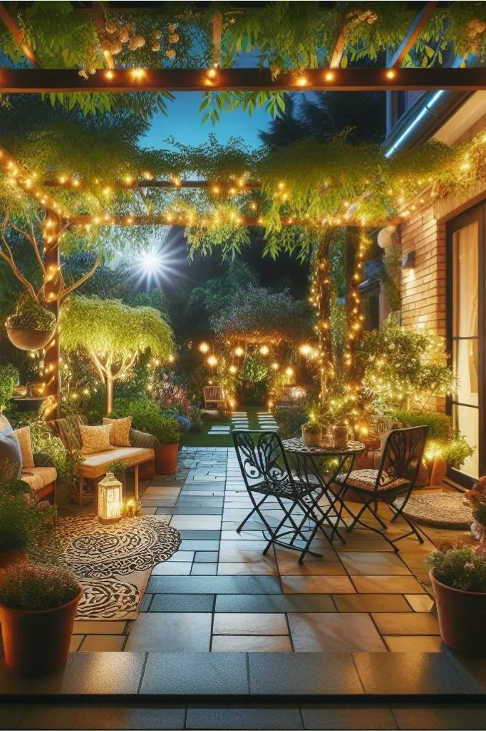 A patio garden can serve as an extension of your living space, offering a tranquil retreat for relaxation or entertaining.  This post contains 21 ideas to help you create the perfect patio garden. Paved, small, cottage, back, apartment, a budget, layout, front, raise, UK, seating areas, flower pots, with steps, fire pit, bifold doors