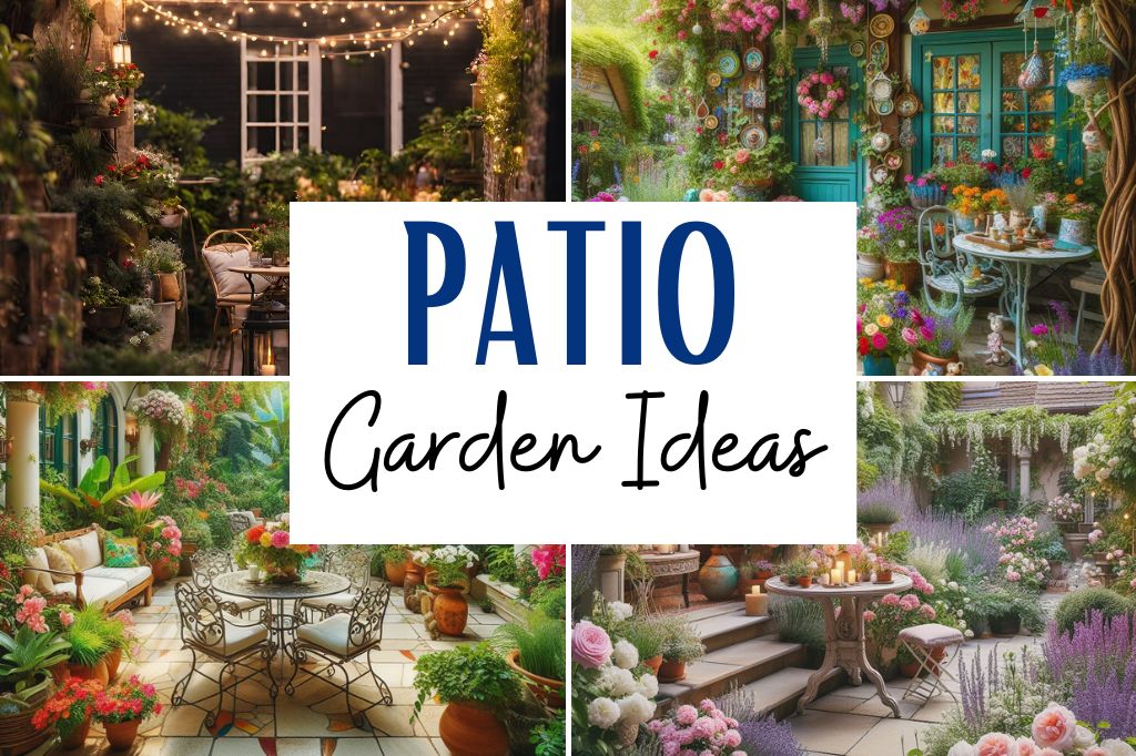 A patio garden can serve as an extension of your living space, offering a tranquil retreat for relaxation or entertaining.  This post contains 21 ideas to help you create the perfect patio garden. Paved, small, cottage, back, apartment, a budget, layout, front, raise, UK, seating areas, flower pots, with steps, fire pit, bifold doors