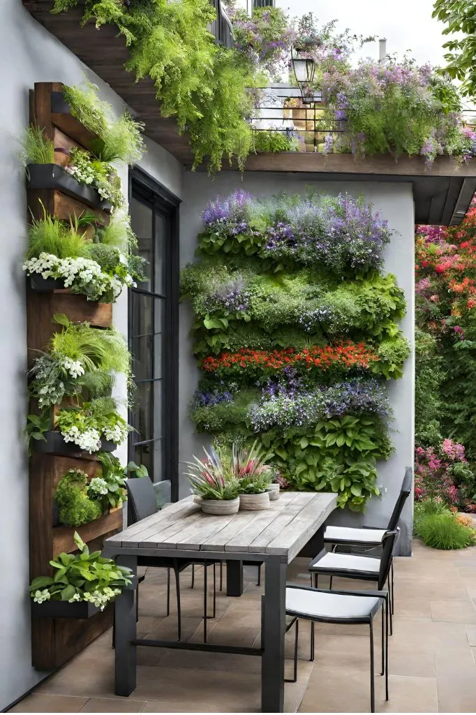 A patio garden can serve as an extension of your living space, offering a tranquil retreat for relaxation or entertaining.  This post contains 21 ideas to help you create the perfect patio garden. Paved, small, cottage, back, apartment, a budget, layout, front, raise, UK, seating areas, flower pots, with steps, fire pit, bifold doors