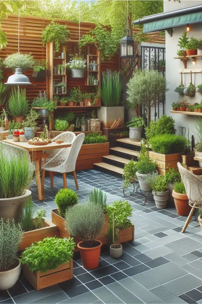 A patio garden can serve as an extension of your living space, offering a tranquil retreat for relaxation or entertaining.  This post contains 21 ideas to help you create the perfect patio garden. Paved, small, cottage, back, apartment, a budget, layout, front, raise, UK, seating areas, flower pots, with steps, fire pit, bifold doors