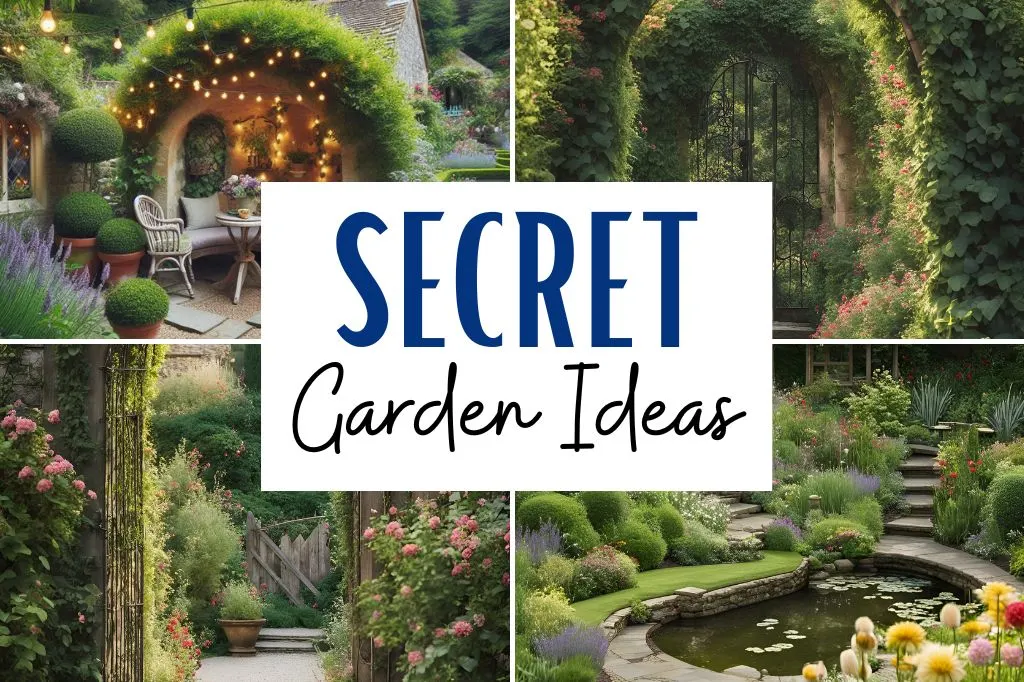 A "secret garden" is a hidden or secluded garden which is often surrounded by walls or thick vegetation. The term comes from Frances Hodgson Burnett's book, The Secret Garden. In the story, a neglected garden is discovered and restored, bringing joy and healing to those who find it. This post lists 21 ideas for you to create your own secret garden. Aesthetic, ideas, backyard, wedding, door, parties, baby shower ideas.