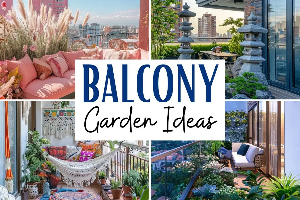 Balcony gardens offer a delightful way to bring nature into your home, especially in urban environments where space is limited. With a bit of creativity, you can transform even the smallest balcony into a lush, green retreat. This post contains 21 balcony garden ideas that you can create at home. Apartment, DIY, small, outdoor, terraces, Indian, simple, open, small apartment, UK