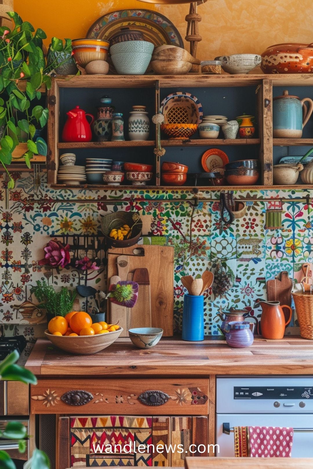 Transforming your kitchen into a space that reflects your personal style can make cooking and dining a more enjoyable experience. This post contains 21 eccentric kitchen ideas that not only meet your functional needs, but also inspire creativity. decor, ideas, cozy, eclectic, Bohemian, small, design, cabinets, backsplash, French country, table, island, vintage.