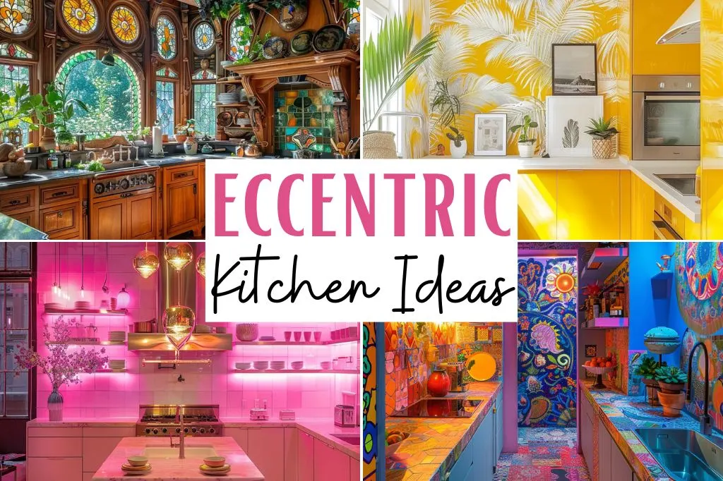 Transforming your kitchen into a space that reflects your personal style can make cooking and dining a more enjoyable experience. This post contains 21 eccentric kitchen ideas that not only meet your functional needs, but also inspire creativity. decor, ideas, cozy, eclectic, Bohemian, small, design, cabinets, backsplash, French country, table, island, vintage.