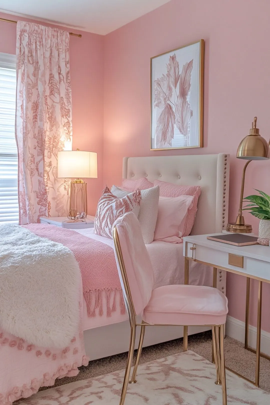 Thinking of adding pink to your bedroom? Explore our 23 stylish pink bedroom ideas for adults. From elegant and sophisticated to quirky and unique, there&rsquo;s a design to match every taste.  Cozy, aqua and, dusty, luxe, glam, bright, bohemian, dark, light, French country, blue and, blush, dusky,  modern, vintage, boho, minimalist, preppy, farmhouse, DIY.