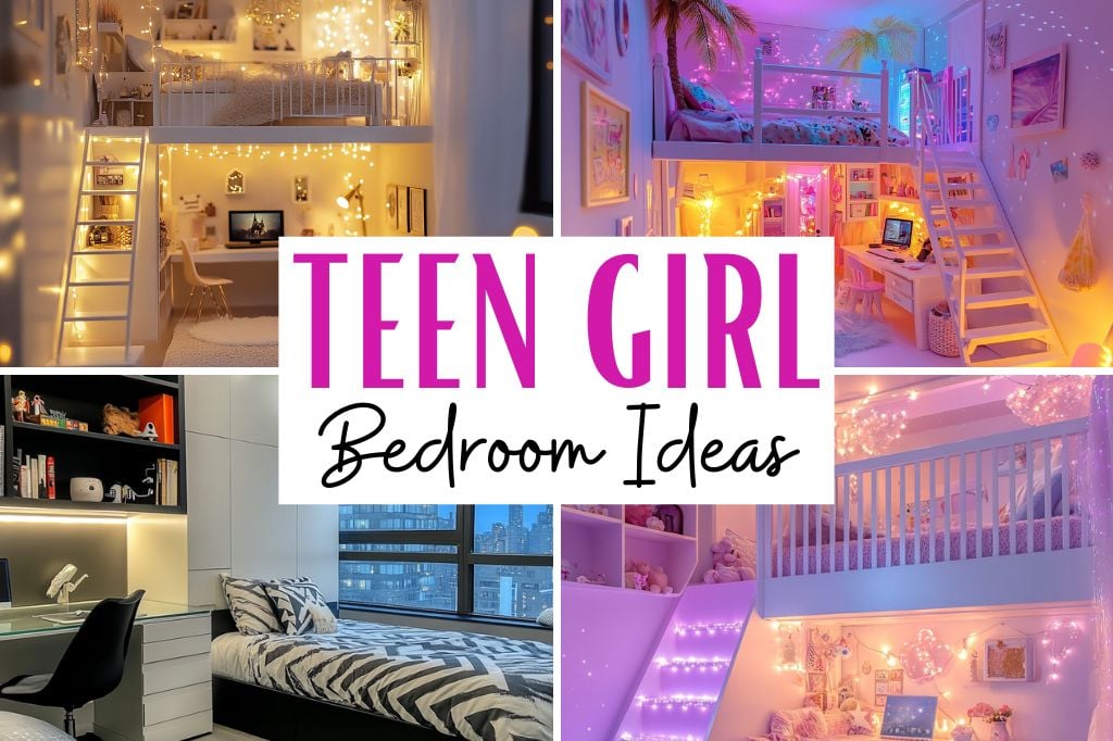 Transform your space into a dreamy retreat with our teenage girl bedroom ideas! From serene blue and olive green aesthetics to vintage and retro vibes, there’s something for every style. Get inspired by boho tapestries, beachy decor, and cute black accents that add flair. Discover DIY projects to personalize your space and explore Korean influences for a fresh look. Whether you want a luxury room or a cozy nook, these decor ideas will help you create the ultimate teen bedroom decor. Perfect for a room redesign or a complete redecorate bedroom makeover!