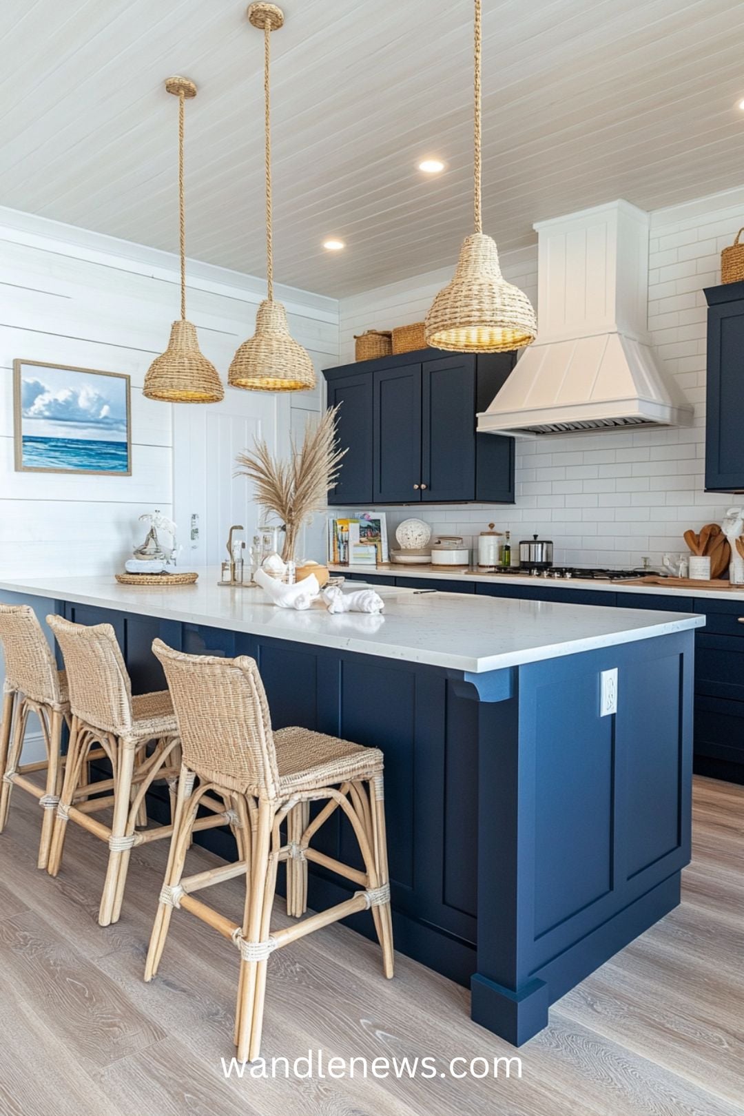 Explore stunning Navy Blue Kitchen Ideas that elevate your space with a modern touch! Discover how blue and white kitchen countertops can create a fresh look, or consider a blue accent kitchen island for a bold statement. Our article showcases colorful modern kitchen designs featuring kitchens with blue cabinets, including charming periwinkle blue kitchens and chic French blue kitchen islands. Whether you prefer blue kitchen islands with white cabinets or unique kitchen designs with color, find inspiration for your dream kitchen today!