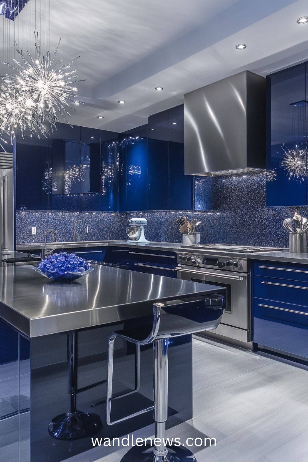 Explore stunning Navy Blue Kitchen Ideas that elevate your space with a modern touch! Discover how blue and white kitchen countertops can create a fresh look, or consider a blue accent kitchen island for a bold statement. Our article showcases colorful modern kitchen designs featuring kitchens with blue cabinets, including charming periwinkle blue kitchens and chic French blue kitchen islands. Whether you prefer blue kitchen islands with white cabinets or unique kitchen designs with color, find inspiration for your dream kitchen today!