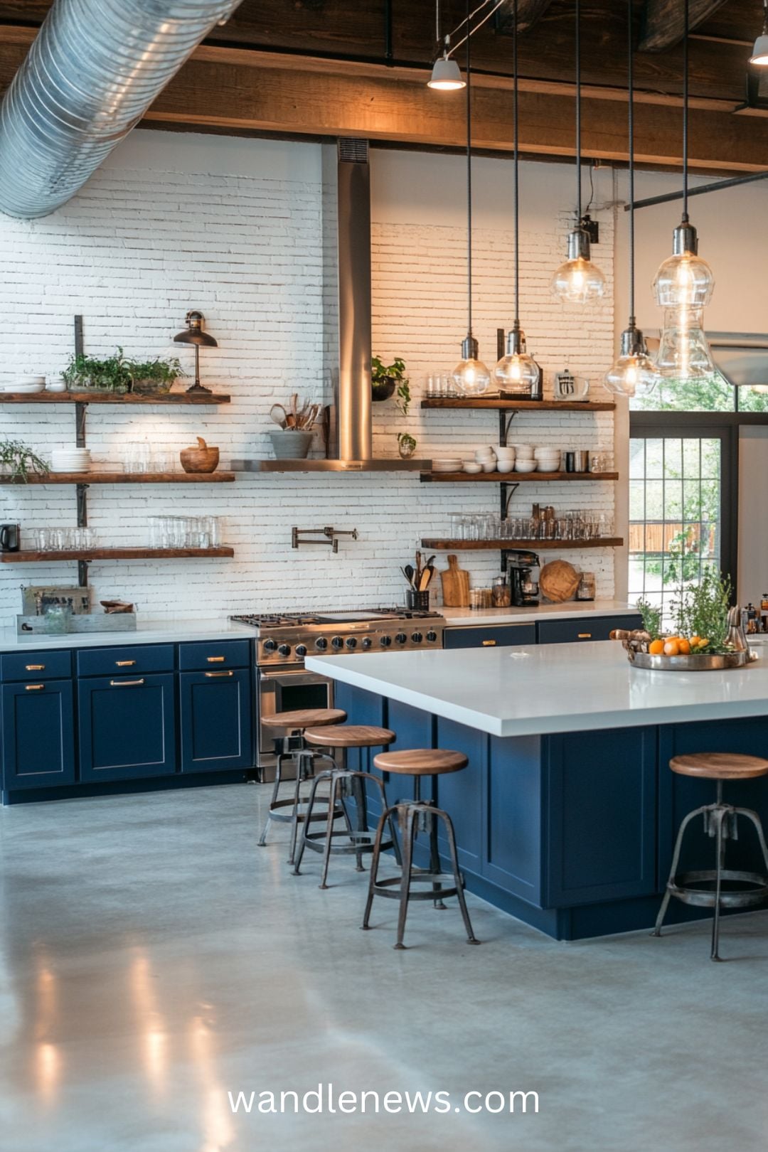 Explore stunning Navy Blue Kitchen Ideas that elevate your space with a modern touch! Discover how blue and white kitchen countertops can create a fresh look, or consider a blue accent kitchen island for a bold statement. Our article showcases colorful modern kitchen designs featuring kitchens with blue cabinets, including charming periwinkle blue kitchens and chic French blue kitchen islands. Whether you prefer blue kitchen islands with white cabinets or unique kitchen designs with color, find inspiration for your dream kitchen today!