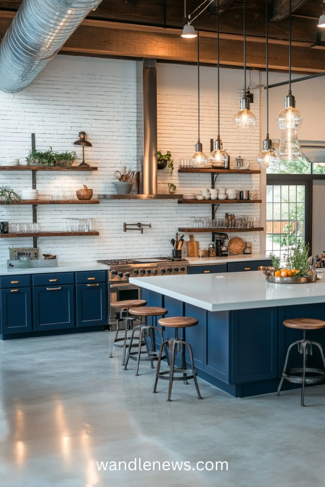 Explore stunning Navy Blue Kitchen Ideas that elevate your space with a modern touch! Discover how blue and white kitchen countertops can create a fresh look, or consider a blue accent kitchen island for a bold statement. Our article showcases colorful modern kitchen designs featuring kitchens with blue cabinets, including charming periwinkle blue kitchens and chic French blue kitchen islands. Whether you prefer blue kitchen islands with white cabinets or unique kitchen designs with color, find inspiration for your dream kitchen today!