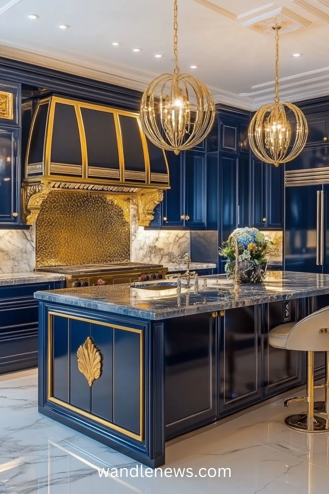 Explore stunning Navy Blue Kitchen Ideas that elevate your space with a modern touch! Discover how blue and white kitchen countertops can create a fresh look, or consider a blue accent kitchen island for a bold statement. Our article showcases colorful modern kitchen designs featuring kitchens with blue cabinets, including charming periwinkle blue kitchens and chic French blue kitchen islands. Whether you prefer blue kitchen islands with white cabinets or unique kitchen designs with color, find inspiration for your dream kitchen today!