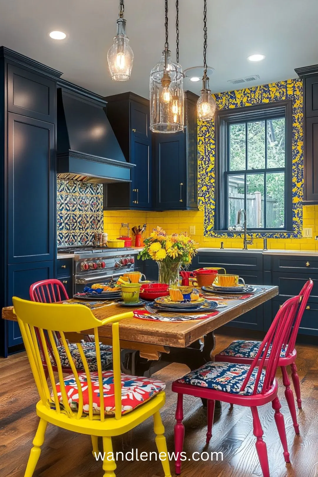 Explore stunning Navy Blue Kitchen Ideas that elevate your space with a modern touch! Discover how blue and white kitchen countertops can create a fresh look, or consider a blue accent kitchen island for a bold statement. Our article showcases colorful modern kitchen designs featuring kitchens with blue cabinets, including charming periwinkle blue kitchens and chic French blue kitchen islands. Whether you prefer blue kitchen islands with white cabinets or unique kitchen designs with color, find inspiration for your dream kitchen today!