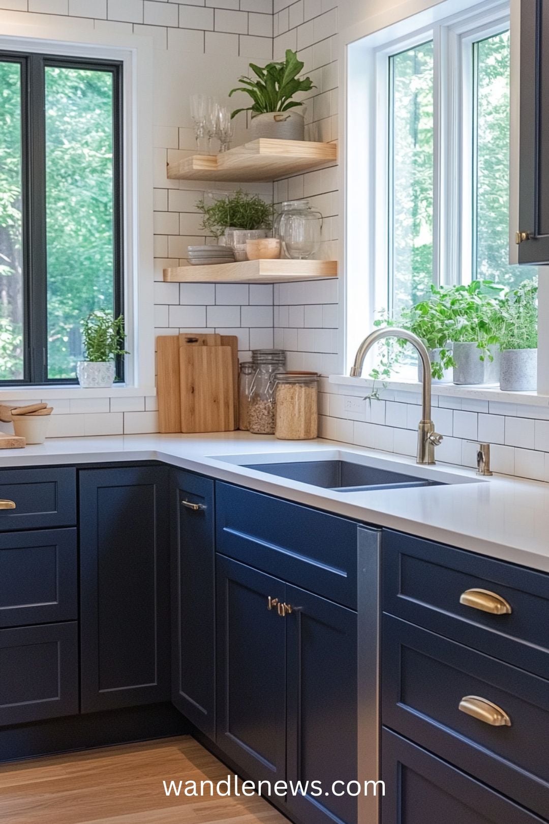 Explore stunning Navy Blue Kitchen Ideas that elevate your space with a modern touch! Discover how blue and white kitchen countertops can create a fresh look, or consider a blue accent kitchen island for a bold statement. Our article showcases colorful modern kitchen designs featuring kitchens with blue cabinets, including charming periwinkle blue kitchens and chic French blue kitchen islands. Whether you prefer blue kitchen islands with white cabinets or unique kitchen designs with color, find inspiration for your dream kitchen today!
