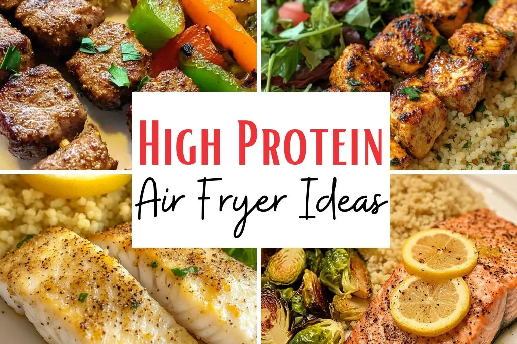 Looking for easy and delicious high protein air fryer ideas? Check out these 31 Protein Food Ideas perfect for dieting meals! Whether you're craving high protein food for breakfast, lunch, dinner, or even snacks, this collection has it all. From juicy chicken to flavorful salmon, these protein food recipes are simple to make and packed with nutrition.