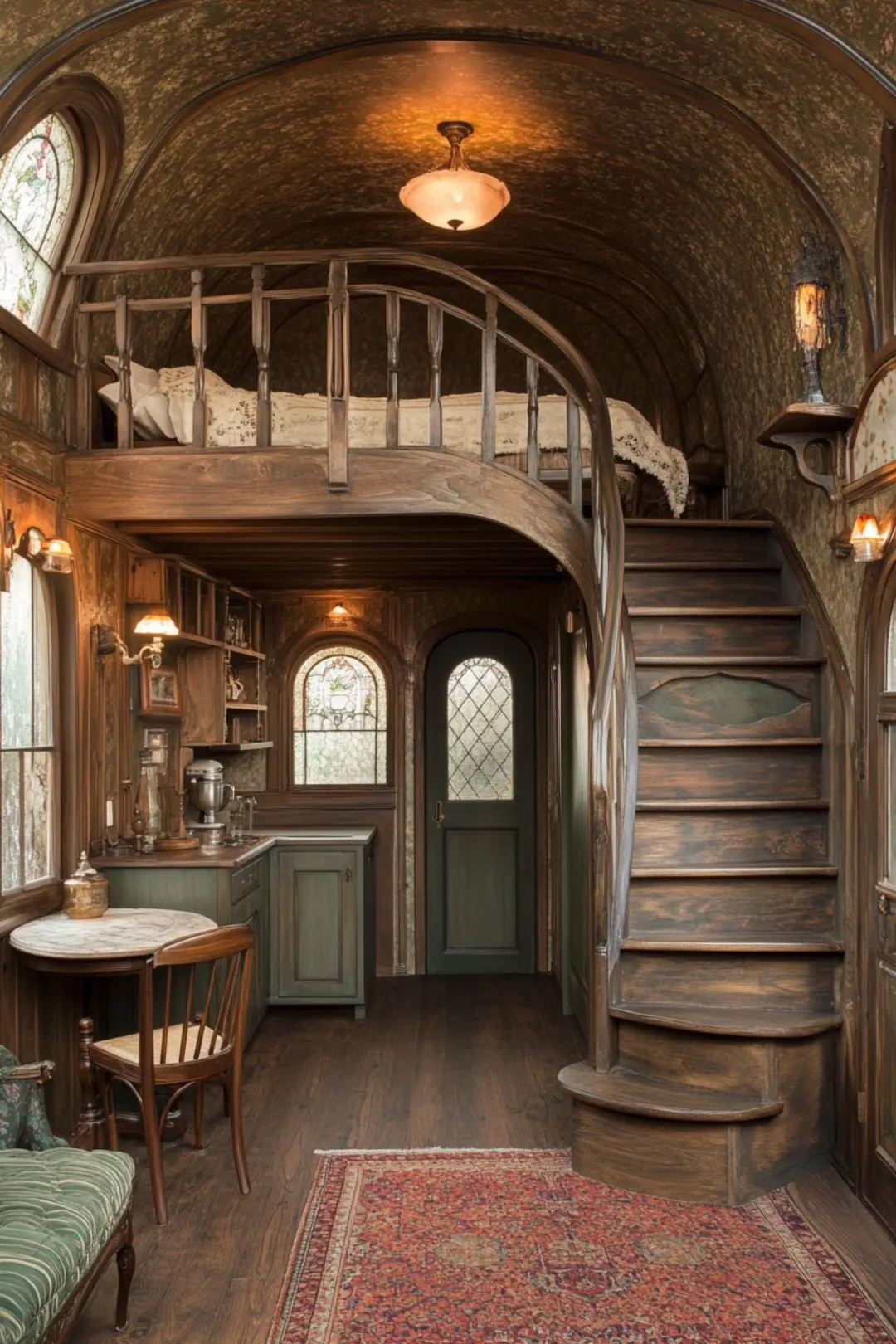 Discover 19 stunning Tiny House Interior Design ideas that blend cozy, rustic, and luxury styles. From gothic details to cute cottage vibes, these designs showcase space-saving solutions, wooden accents, and inspiring layouts like Tiny House Lofts, A-Frame Houses, and Timber Frame Tiny Houses. Perfect for creating your dream Tiny Cabin or finding Tiny House Inspiration!